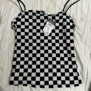 Rue 21 Cropped Checkered Top